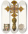 Triptych art skateboard deck of Fedor Grigoryevich Solntsev Krest I Bratina Nakhodiashchiesia V Sele Izmailove by Fedor Grigoryevich Solntsev (1801-1892)