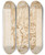 Triptych art skateboard deck of Giorgio Vasari Saint Paul Speaking Before King Agrippa Acts 26 by Giorgio Vasari (1511-1574)