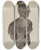 Triptych art skateboard deck of John Davis Figurehead by John Davis