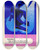 Triptych art skateboard deck of Tom Gentleman Drivers Make Sure You Can Always Pull Up Within The Range Of Your Headlights by Tom Gentleman (1892-1966)