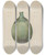 Triptych art skateboard deck of Raymond Mcgough Flask Swirl by Raymond Mcgough