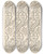 Triptych art skateboard deck of George Ashdown Audsley Outlines Of Ornament In The Leading Styles Pl32 by George Ashdown Audsley (1838-1925)