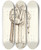 Triptych art skateboard deck of David Humbert De Superville Portrait Of The Theologian Philippus Melanchthon 14971560 by David Humbert De Superville (1770-1849)