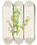 Triptych art skateboard deck of Pierre Joseph Redout Description Des Plantes Rares Cultivees A Malmaison Et A Navarre Pl26 by Pierre Joseph Redoute (1759-1840)