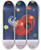 Triptych art skateboard deck of National Institutes Of Health Cell An International Workshop On Continuous Lines by National Institutes Of Health (1887)