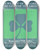 Triptych art skateboard deck of National Institutes Of Health The Wearin Of The Green The Givin Of The Green by National Institutes Of Health (1887)