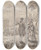 Triptych art skateboard deck of Samuel Wale An Eclipse In Harvest Time by Samuel Wale (1721-1786)