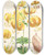 Triptych art skateboard deck of Walter Hood Fitch Lilium Humboldti by Walter Hood Fitch (1817-1892)