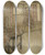 Triptych art skateboard deck of Arthur Rackham Strange Faces In The Window by Arthur Rackham (1867-1939)
