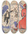 Triptych art skateboard deck of Nikolaj Nikolaevic Kogout We Dont Want To Fight But Well Defend The Soviets by Nikolaj Nikolaevic%Cc%86 Kogout (1891-1959)