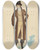 Triptych art skateboard deck of Will R Barnes Squire Brian Burkeact Ii by Will R Barnes (1939)