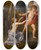Triptych art skateboard deck of Ludwig Guttenbrunn Cupid And Psyche by Ludwig Guttenbrunn