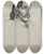 Triptych art skateboard deck of William Strang Robert Louis Balfour Stevenson by William Strang (1859-1921)