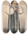 Triptych art skateboard deck of Carlo Pellegrini Clergy Not A Brawler Bishop Of Oxford 24 July 1869 by Carlo Pellegrini (1839-1889)