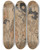 Triptych art skateboard deck of Kitagawa Utamaro Two Women And Man Carrying Black Samisen Box_2 by Kitagawa Utamaro (1753-1806)