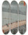 Triptych art skateboard deck of And Hiroshige Sudden Shower Over Shinhashi Bridge And Atake From The Series One Hundred Famous Views Of Edo_1 by Ando Hiroshige (1797-1858)