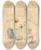 Triptych art skateboard deck of Jules Pascin The Handsome Barber by Jules Pascin (1885-1930)