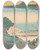 Triptych art skateboard deck of And Hiroshige Otsu_1 by Ando Hiroshige (1797-1858)