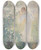 Triptych art skateboard deck of Ren Grin Lt by Rene Gerin (1862-1895)