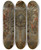 Triptych art skateboard deck of Johann Wolfgang Baumgartner Design For A Monstrance With Grape Vines God The Father And Other Figures by Johann Wolfgang Baumgartner (1712-1761)
