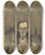 Triptych art skateboard deck of Karl Wiener Selbstportrt_2 by Karl Wiener (1901-1949)