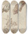 Triptych art skateboard deck of Nicol Ricciolini Studies For Saint Michael Defeating The Rebel Angels by Niccolo Ricciolini (1687-1772)