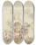 Triptych art skateboard deck of Jacob De Wit Flora And Zephyr_2 by Jacob de Wit (1695-1754)