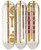 Triptych art skateboard deck of Fedor Grigoryevich Solntsev Starinnye Palashi V Tom Chisle Prislannyi V Dar Ot Moldavskago Vladetelia Vasiliia V 1641 Godu by Fedor Grigoryevich Solntsev (1801-1892)