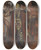 Triptych art skateboard deck of Albert Besnard Danseur Hindou Ou Le Danseur Au Masque Jaune by Albert Besnard (1849-1934)