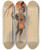 Triptych art skateboard deck of Will R Barnes 7 Knights Of The Burning Mountain by Will R Barnes (1939)