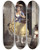 Triptych art skateboard deck of Wilhelm Marstrand An Italian Woman In The Way To The Carnival by Wilhelm Marstrand (1810-1873)
