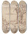 Triptych art skateboard deck of Francesco Guardi Two Figures In A Landscape Withruins by Francesco Guardi (1712-1793)