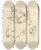 Triptych art skateboard deck of Pierre Bonnard Histoires Naturelles Pl 26 by Pierre Bonnard (1867-1947)
