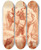 Triptych art skateboard deck of Cornelis Pronk Beeld Van Ganymedes En De Adelaar by Cornelis Pronk (1691-1759)