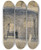 Triptych art skateboard deck of Santiago Rusiol Gateway Arch And Wall by Santiago Rusinol (1861-1931)