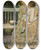 Triptych art skateboard deck of Jessie Willcox Smith Supper by Jessie Willcox Smith (1863-1935)