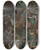 Triptych art skateboard deck of Torsten Wasastjerna Lichen by Torsten Wasastjerna (1863-1924)