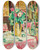 Triptych art skateboard deck of George Leslie Hunter Still Life With Roses In An Interior by George Leslie Hunter (1879-1931)