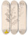 Triptych art skateboard deck of Louis Antoine Cusin Herbier De La Flore Franaise Pl0197 by Louis Antoine Cusin (1824-1901)