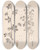 Triptych art skateboard deck of Louis Antoine Cusin Herbier De La Flore Franaise Pl0381 by Louis Antoine Cusin (1824-1901)