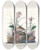 Triptych art skateboard deck of John James Audubon Yellowwinged Sparrow by John James Audubon (1785-1851)