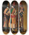 Triptych art skateboard deck of Vasily Vereshchagin Dervishes In Festive Attire by Vasily Vereshchagin (1842-1904)