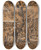 Triptych art skateboard deck of Lucas Cranach Ruhe Auf Der Flucht by Lucas Cranach