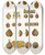 Triptych art skateboard deck of Fedor Grigoryevich Solntsev Pugovitsy S Tsarskikh Stanovykh Kaftanov by Fedor Grigoryevich Solntsev (1801-1892)