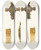 Triptych art skateboard deck of Fedor Grigoryevich Solntsev Napersnyi Krest I Tsep Tsaria Mikhaila Feodorovicha by Fedor Grigoryevich Solntsev (1801-1892)
