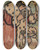 Triptych art skateboard deck of Christian Rohlfs Knig by Christian Rohlfs (1849-1938)