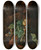 Triptych art skateboard deck of Karl Wilhelm De Hamilton A Forest Floor With A Snake Frog Snail Butterflies And Other Insects by Karl Wilhelm De Hamilton