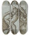 Triptych art skateboard deck of Titian Study For St Sebastian In The High Altar Of Ss Nazarro E Celso Brescia by Titian (1488-1576)