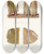 Triptych art skateboard deck of Fedor Grigoryevich Solntsev Odezhda Boiarskaia Xvii Stoletiia Boiarskii Nariadnyi Kaftan I Boiarskii Opashen by Fedor Grigoryevich Solntsev (1801-1892)