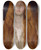 Triptych art skateboard deck of Edwin Austin Abbey Figure Study Of Ophelia For The Play Scene Hamlet Act Iii Scene Ii by Edwin Austin Abbey (1852-1911)